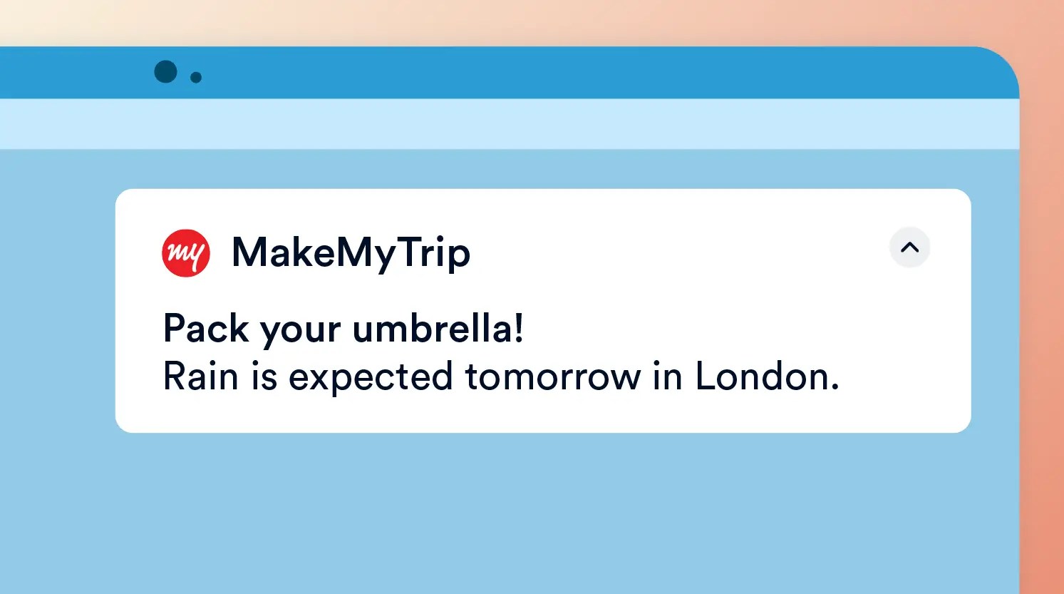 Weather Update Push Notifications Example