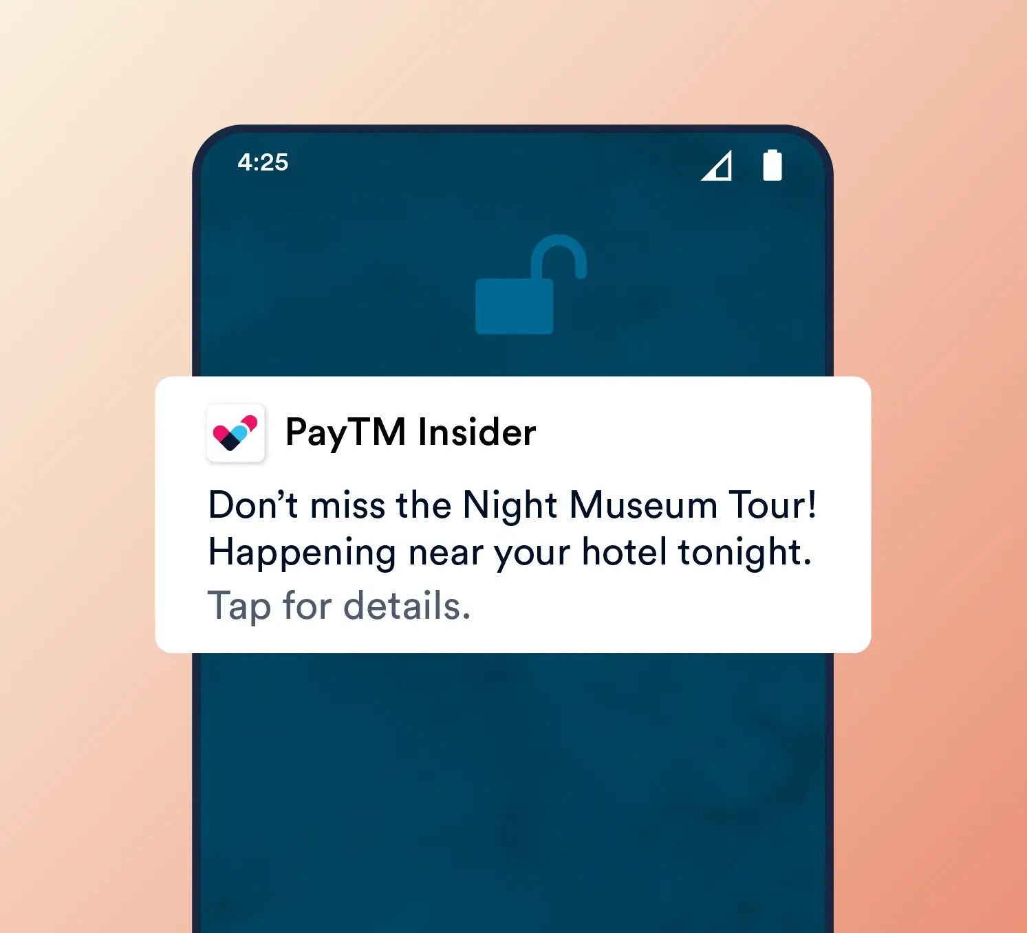 Travel Local Event Alert Push Notification Example