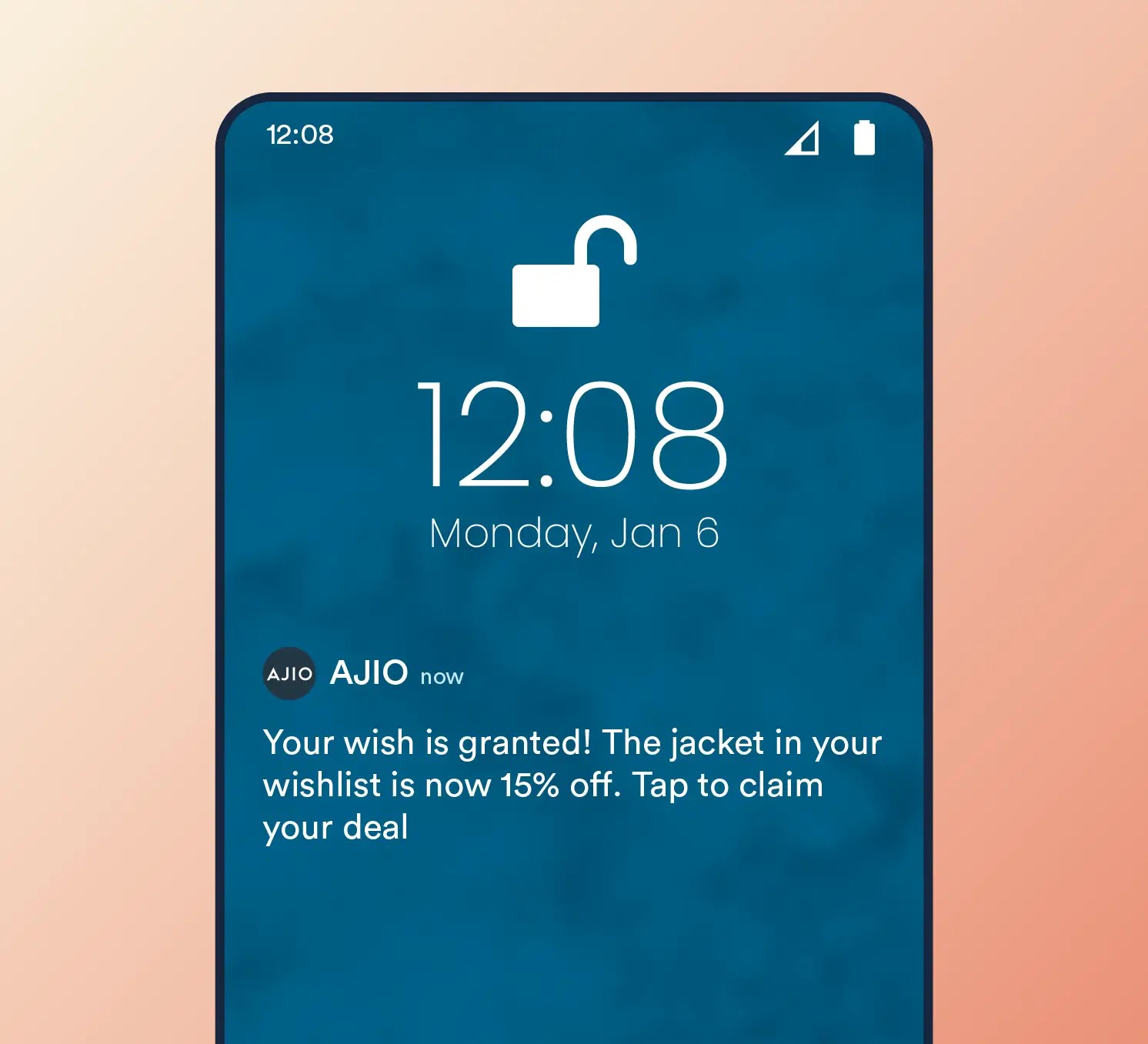  eCommerce Price Drop Alert Push Notification Example