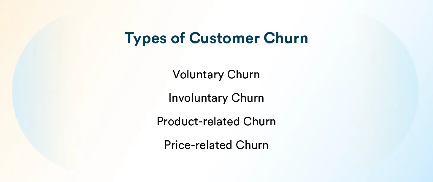 Types of customer churn