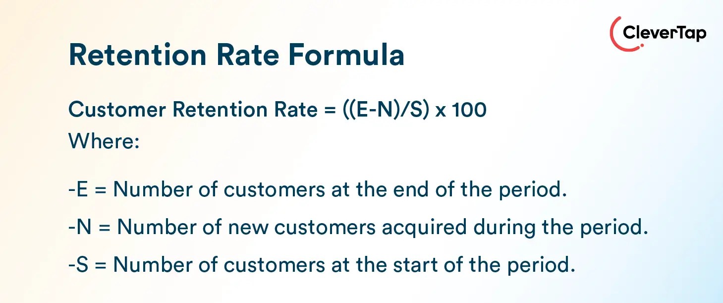 What is Retention rate formula