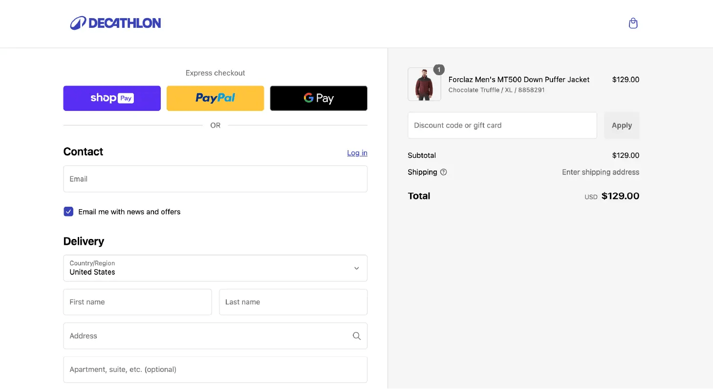 Decathlon's Amazing checkout process that helped them boost conversion rates