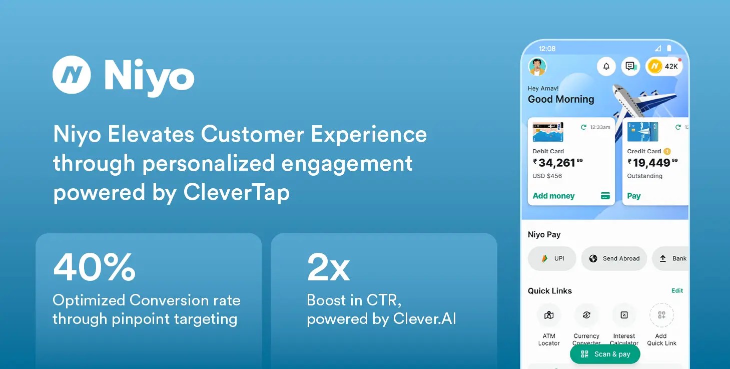 Niyo Elevates Customer Experience through personalized engagement powered by CleverTap to improve Fintech App Onboarding
