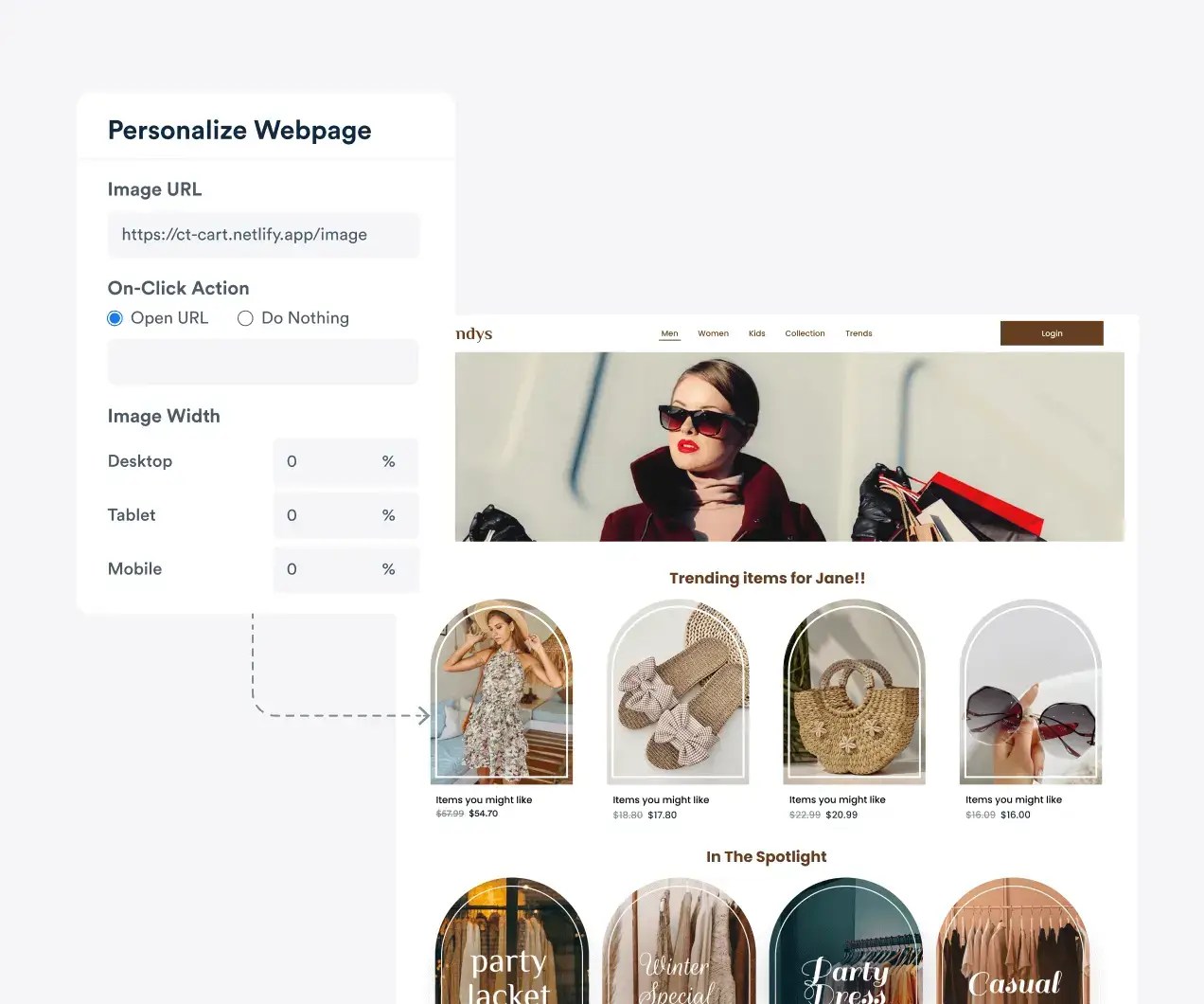 Easily personalize web pages in real time with CleverTap’s no-code website personalization tool