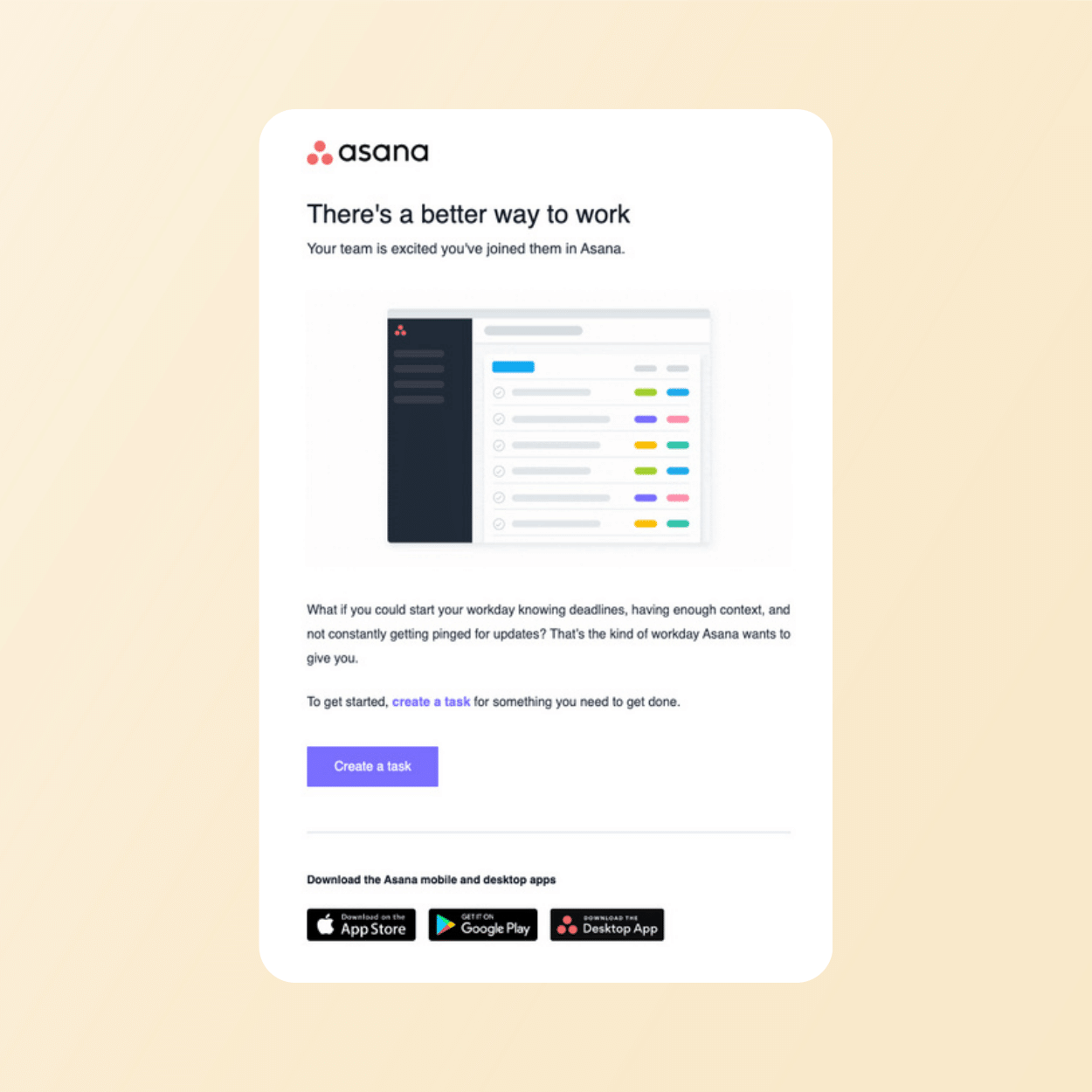 Data-driven email marketing - Asana 2