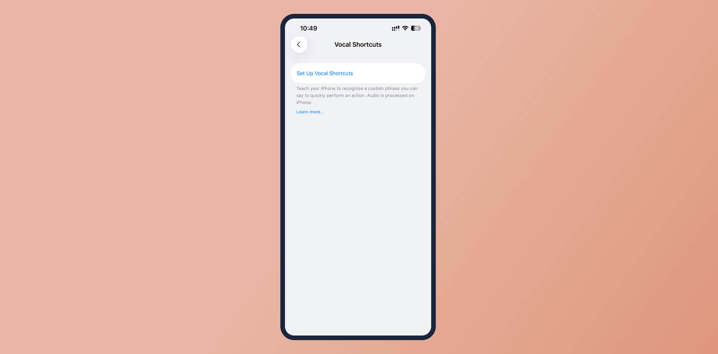 Mobile App Accessibility - Vocal Shortcuts