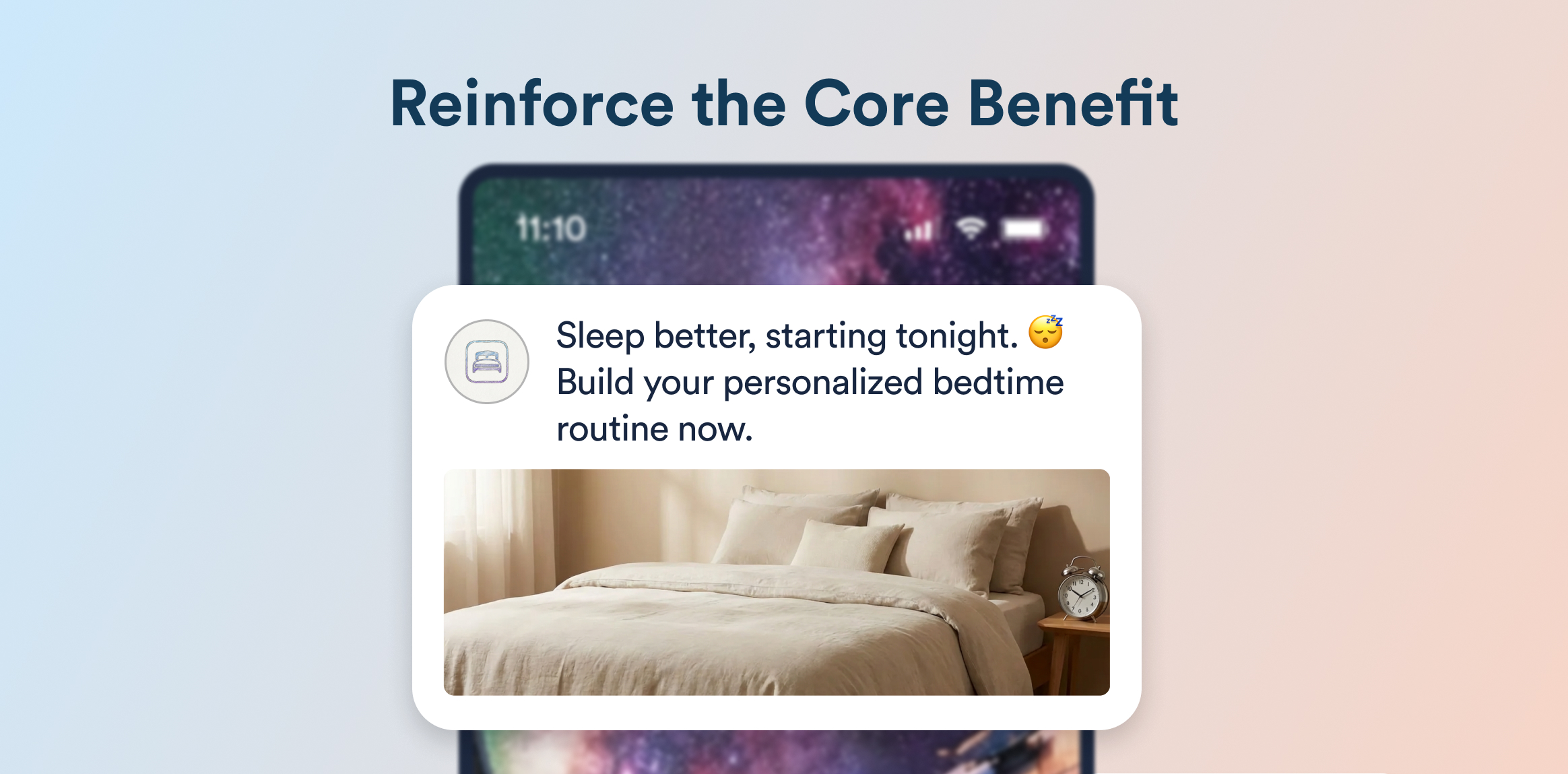 Reinforce the Core Benefit - Welcome Push Notifications