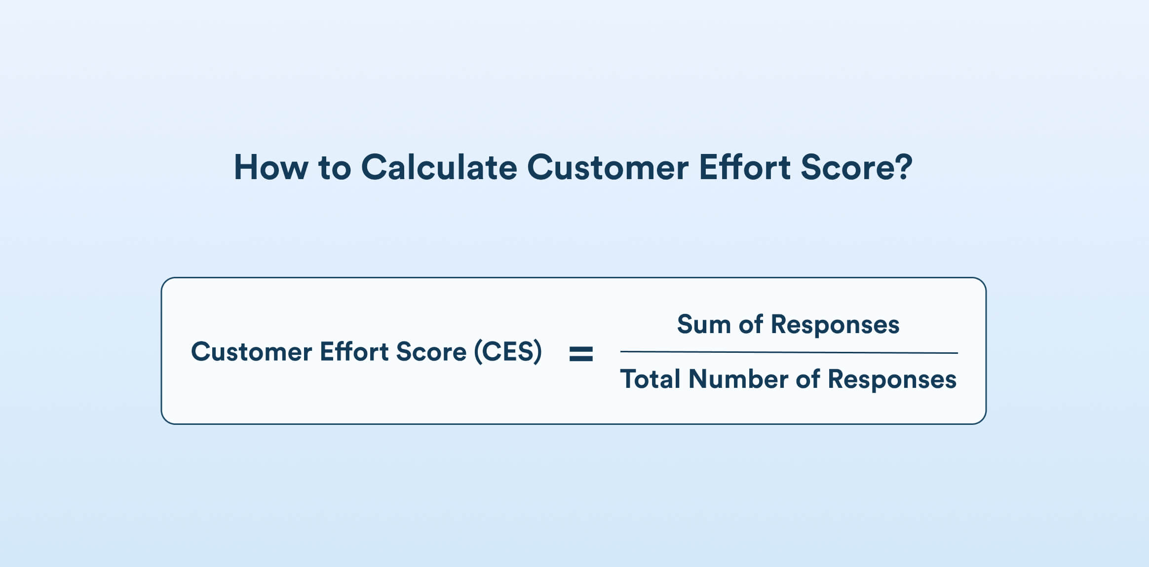 customer retention metrics - CES