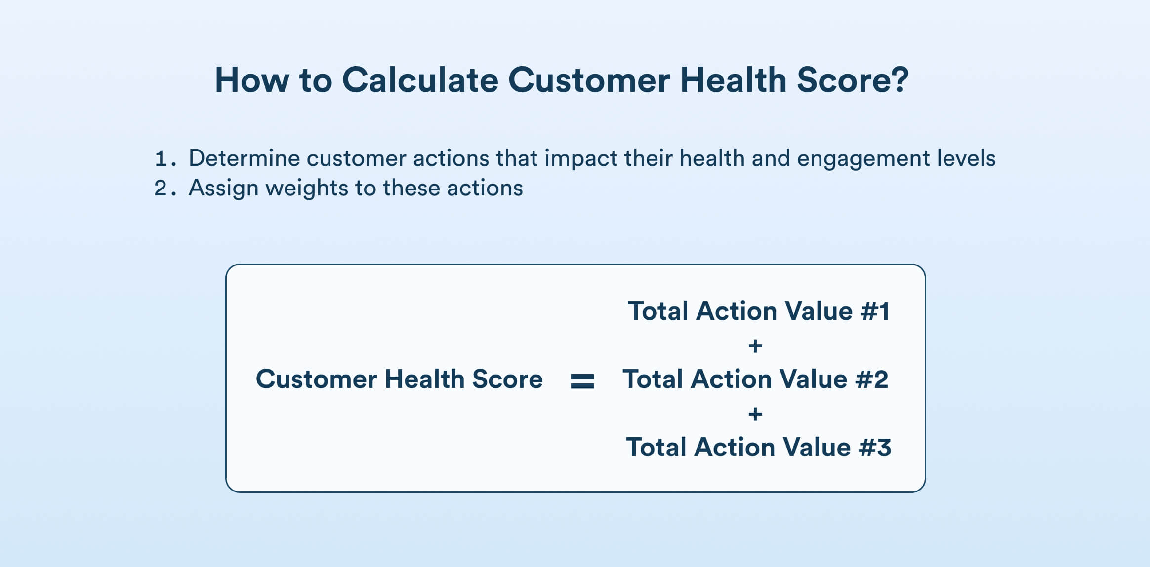 customer retention metrics - customer health score