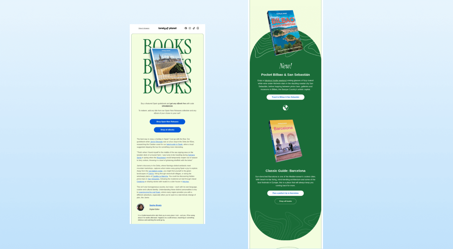 onboarding emails - Lonely Planet
