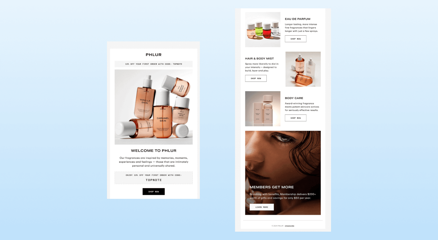 onboarding emails - Phlur