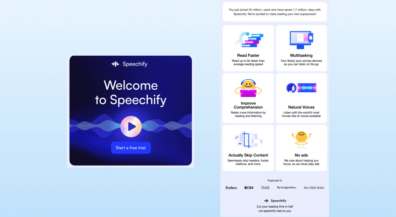 onboarding emails - Speechify