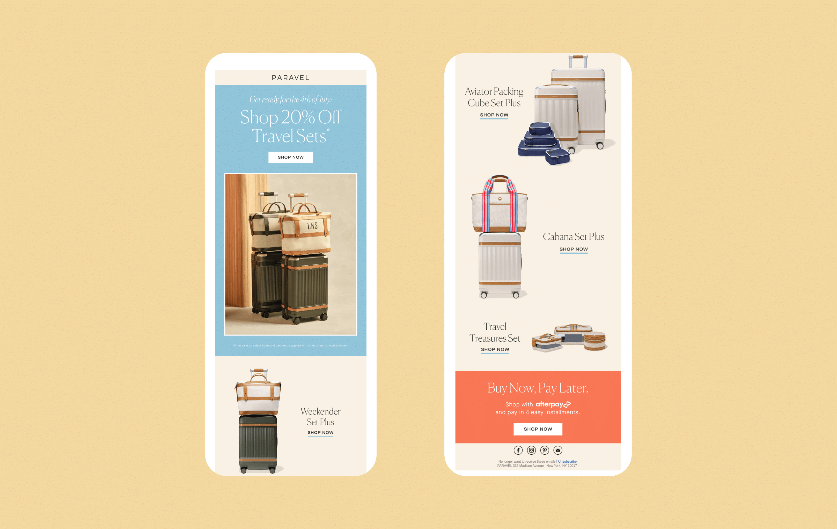4th of July email marketing campaigns - Paravel
