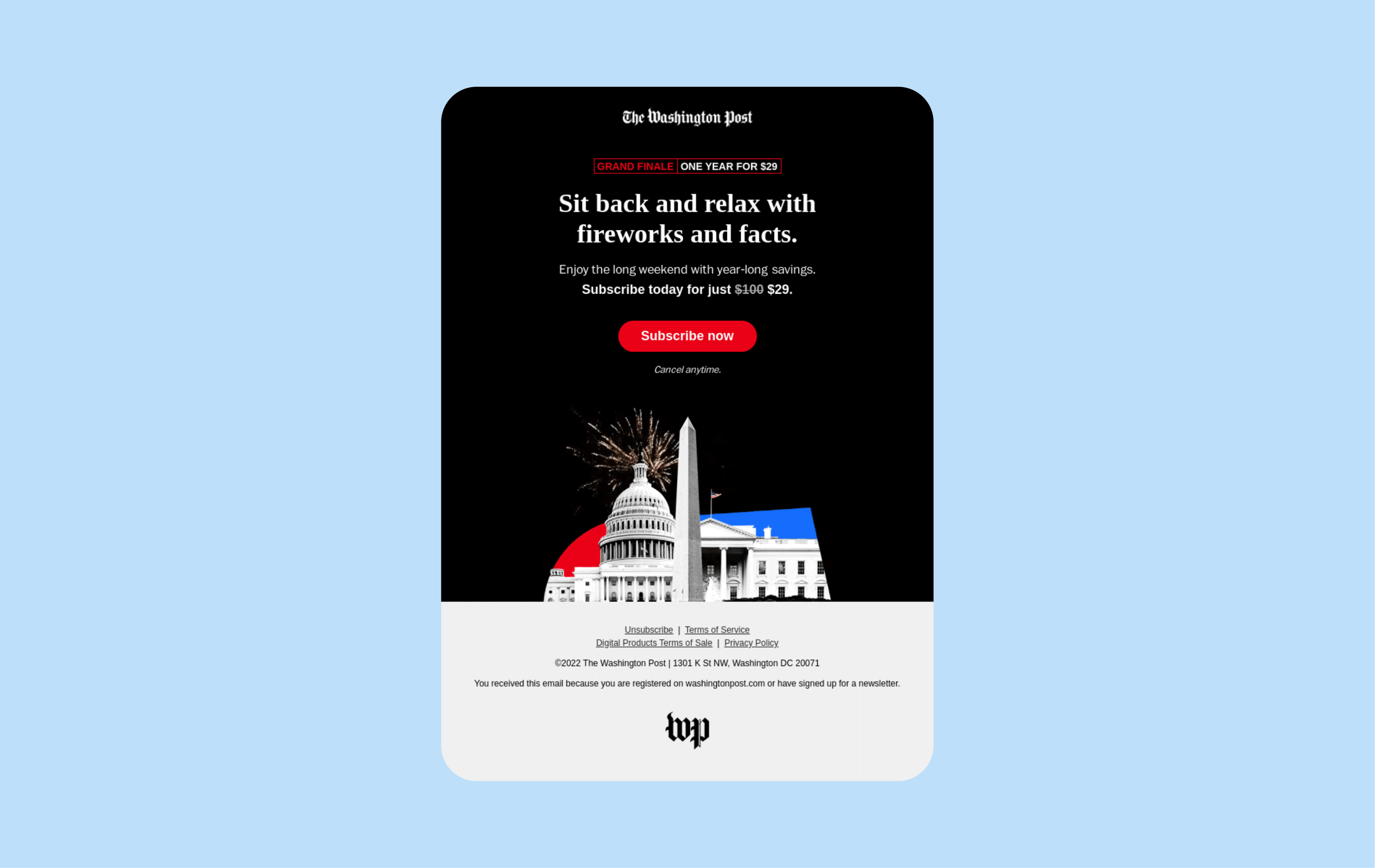 4th of July email marketing campaigns - Washington Post