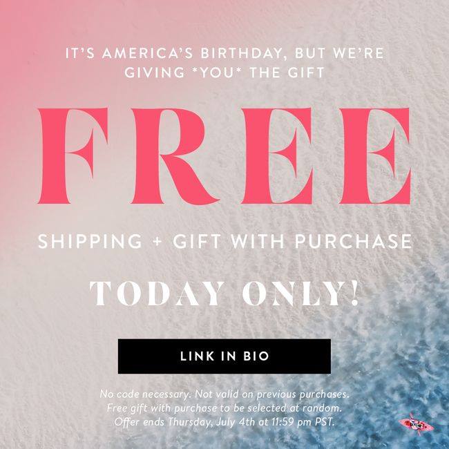 4th of July marketing ideas - Free shipping