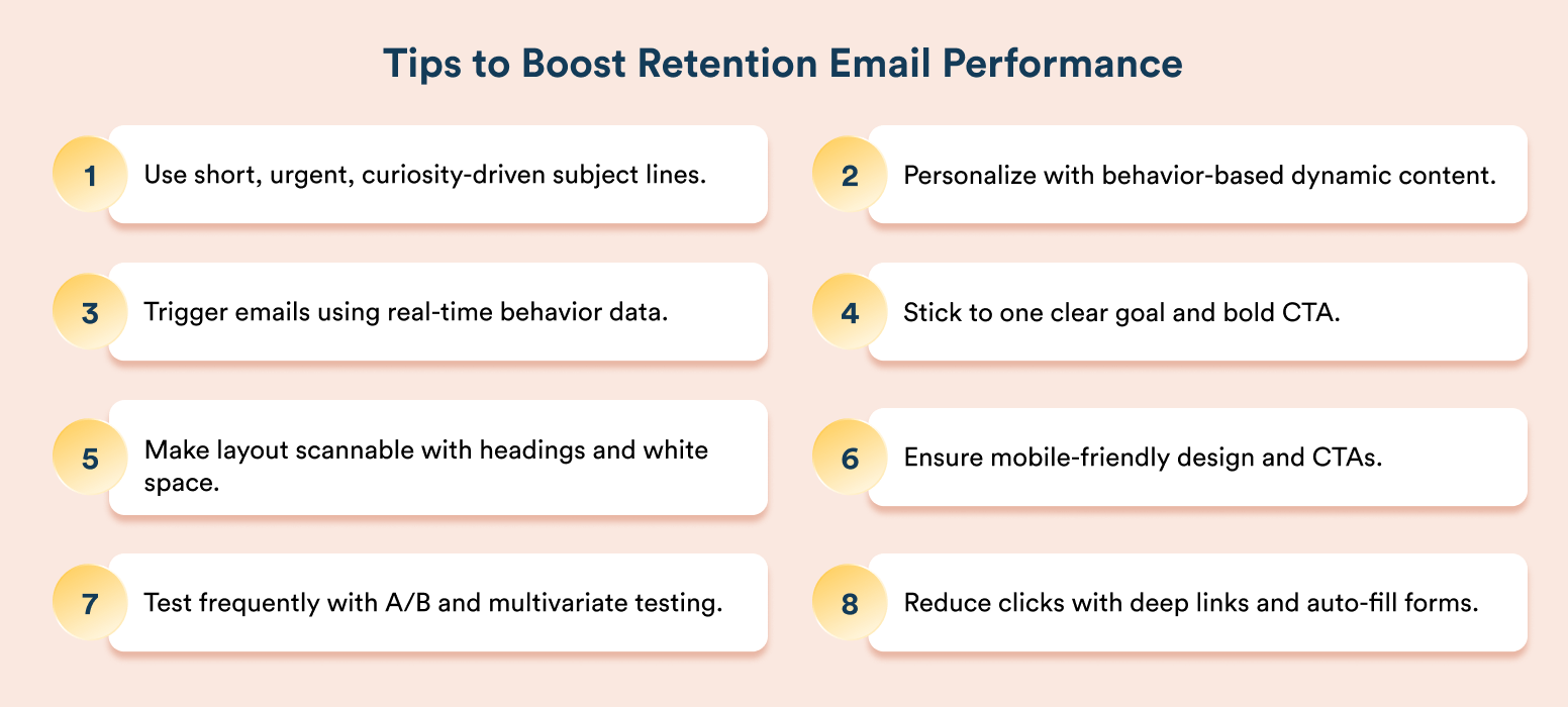 Expert Tips to Boost Retention Email Performance