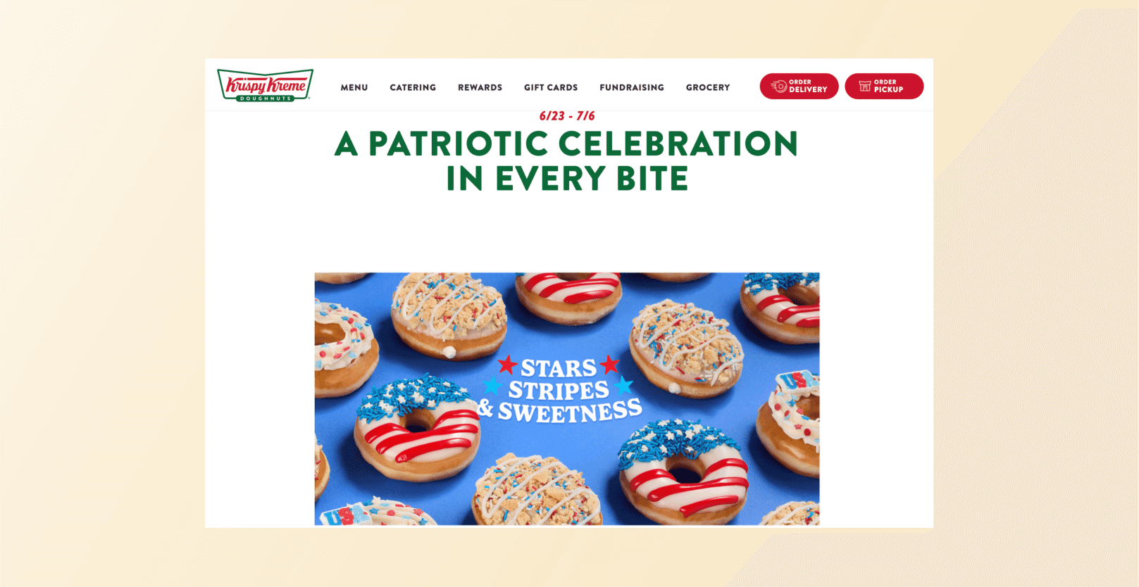 Krispy Kreme - 4th of July marketing ideas