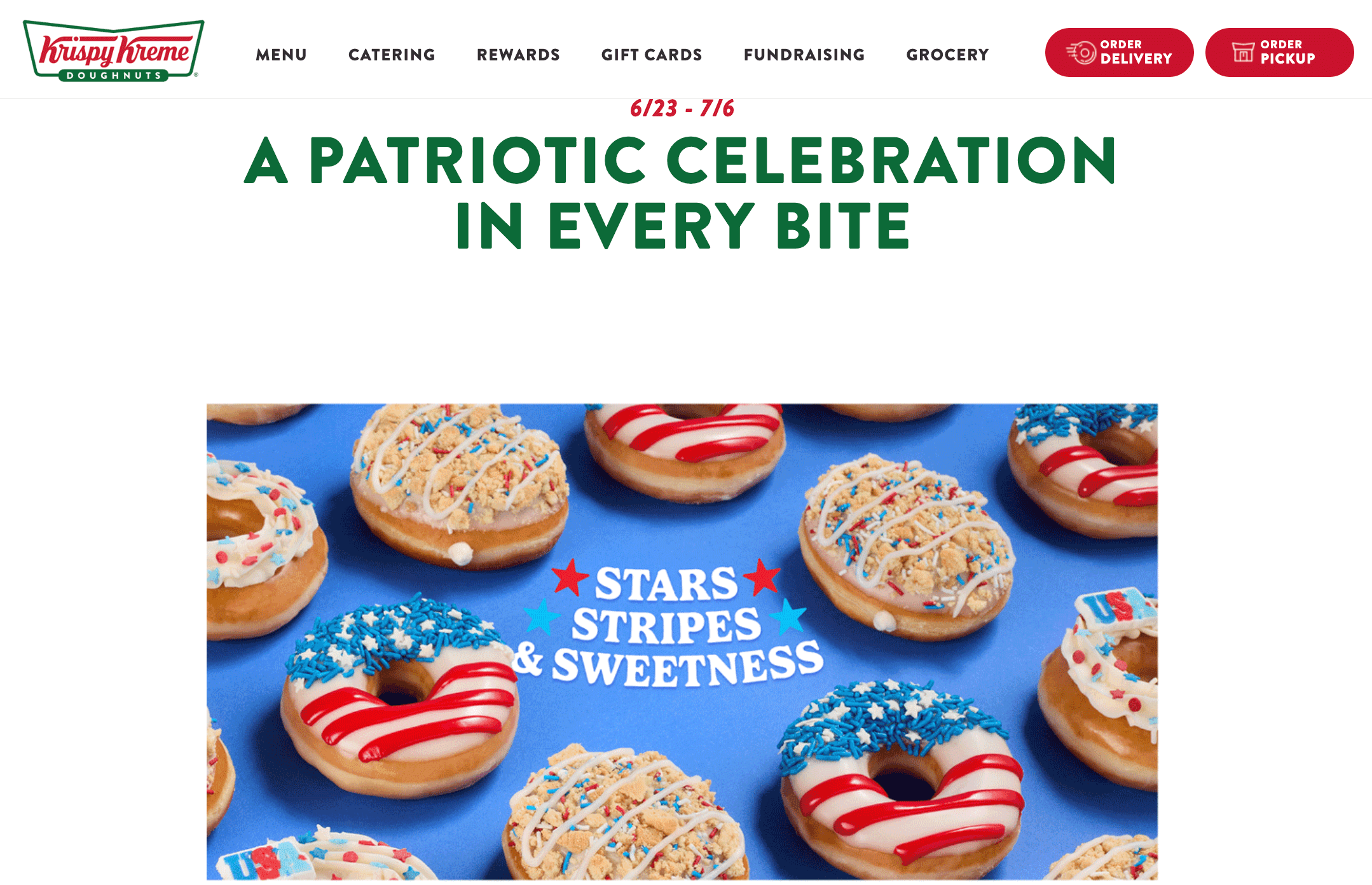 Krispy Kreme 4th of July marketing ideas