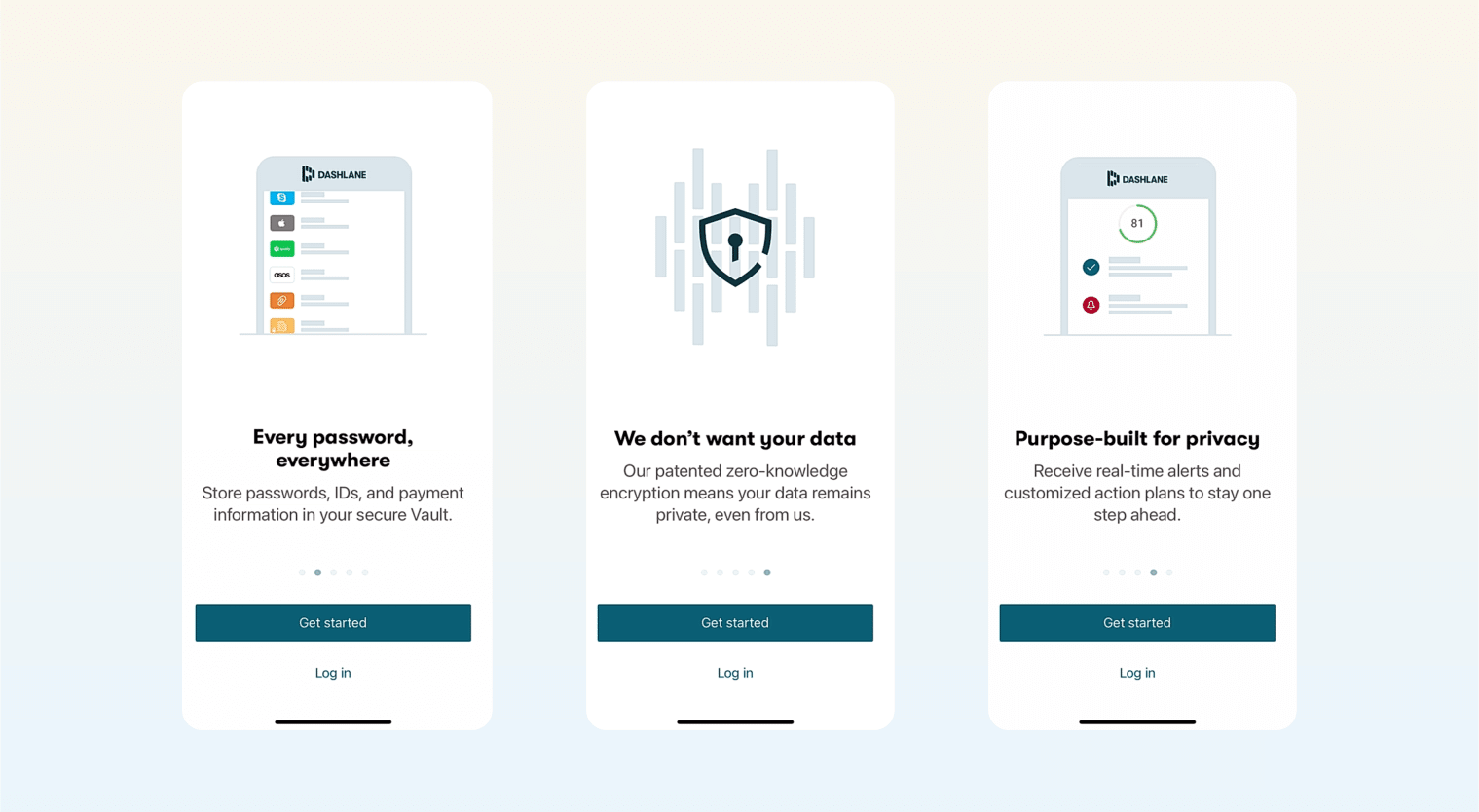 app onboarding - Dashlane
