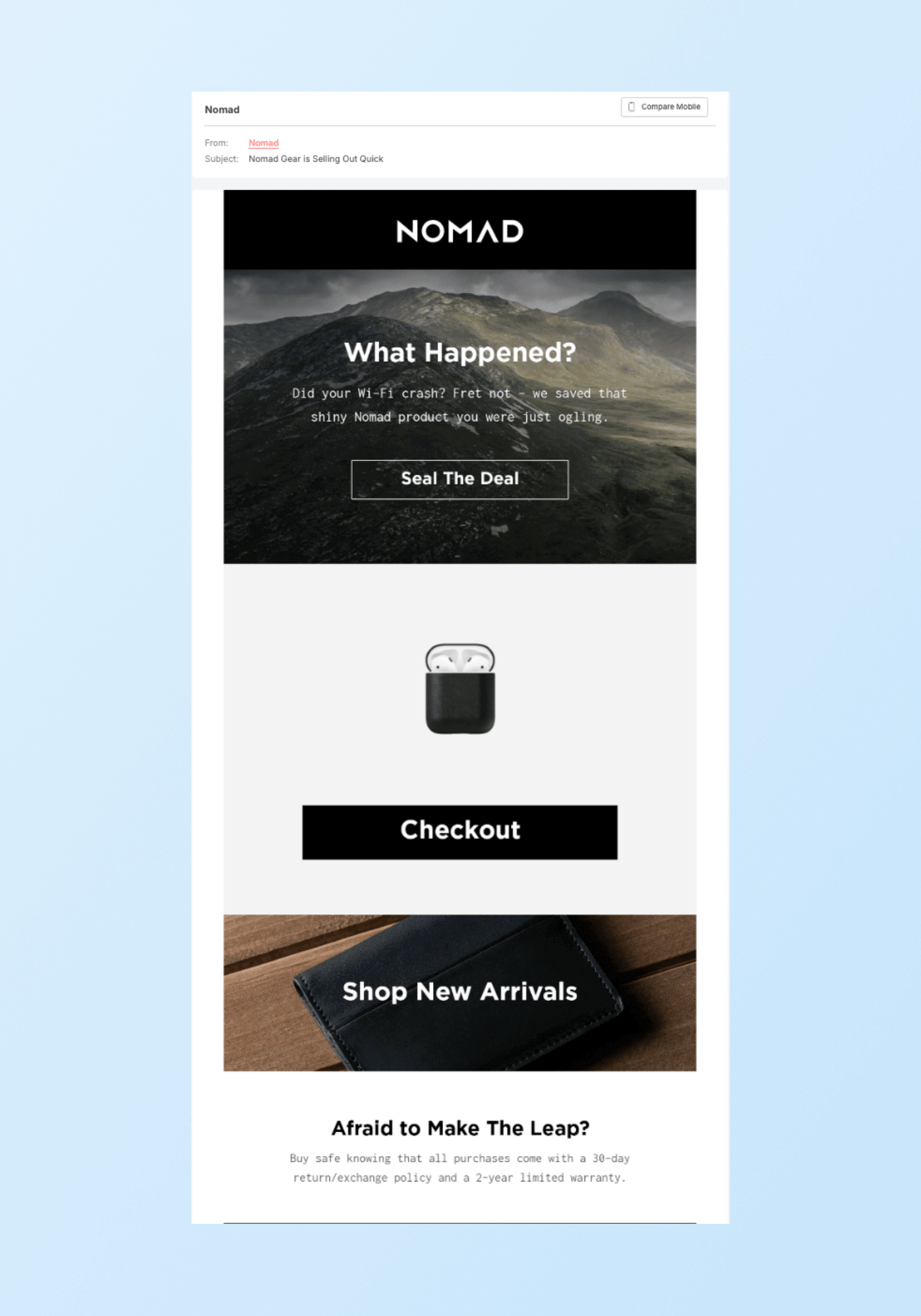 Nomad Abandoned Cart Email Subject Lines
