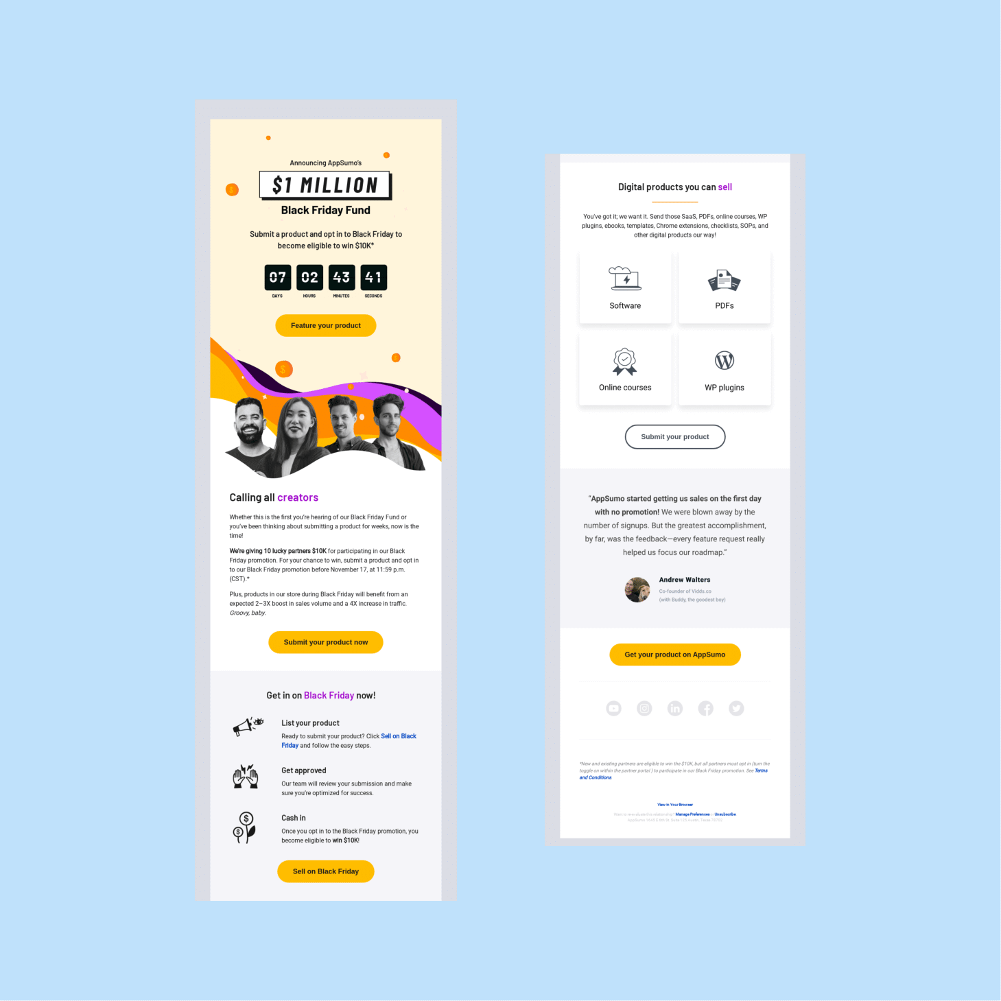 Black Friday email marketing - AppSumo