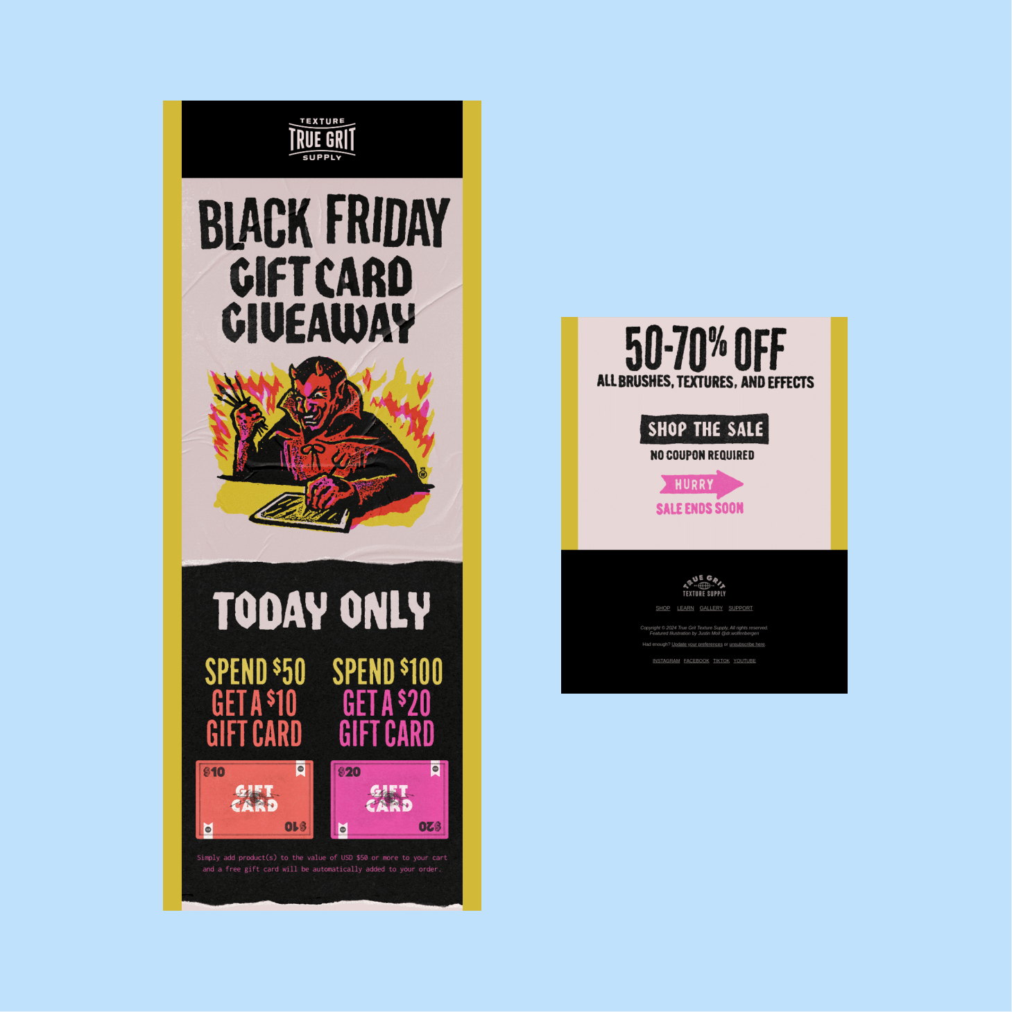 Black Friday email marketing True Grit