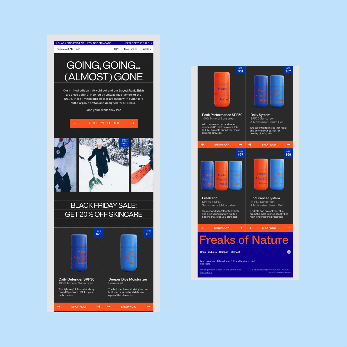 Black Friday email marketing example