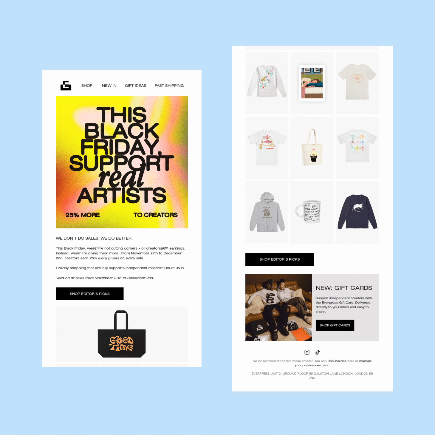 Black Friday emails