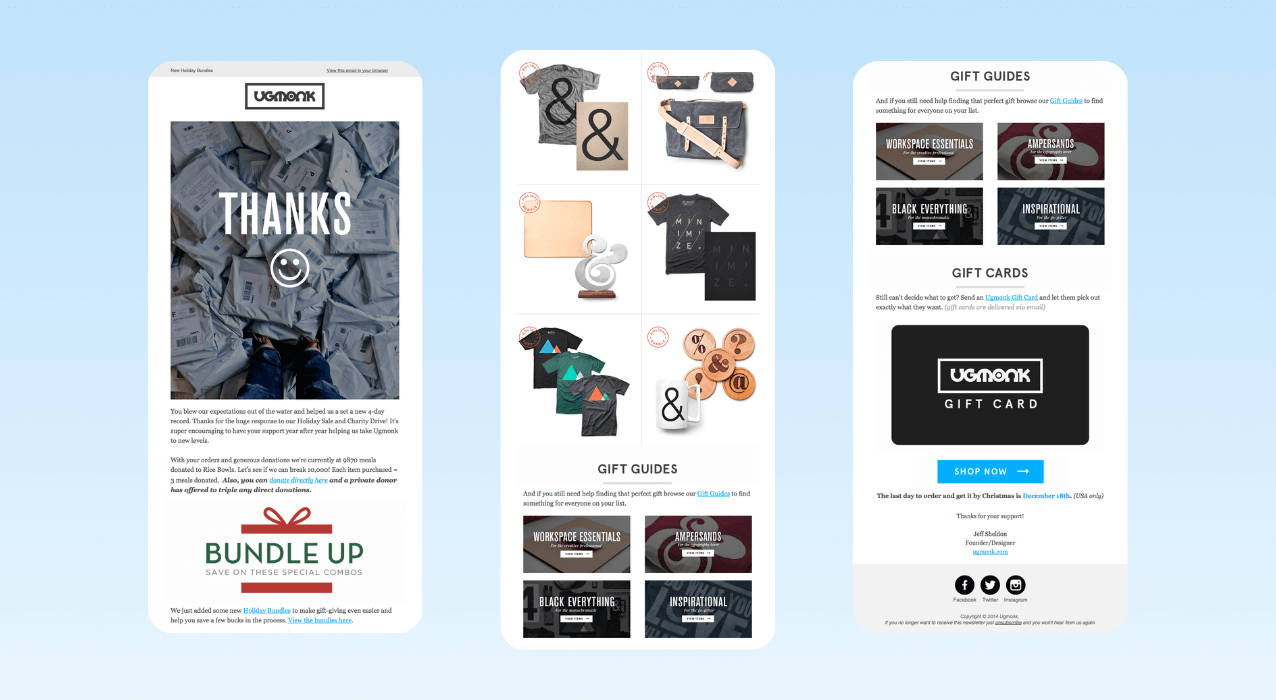 Christmas Email Marketing Ideas_ Holiday Bundle by Upmonk