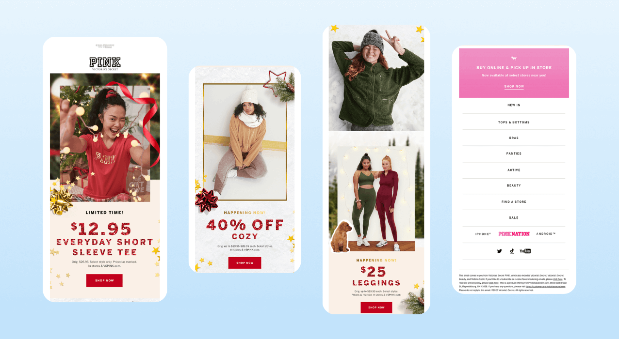 Christmas Email Marketing Ideas_ Victoria’s Secret Flash Sale Offer email