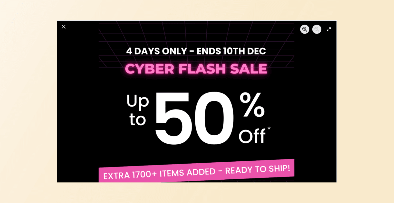 Cyber Monday marketing ideas - Flash Sale