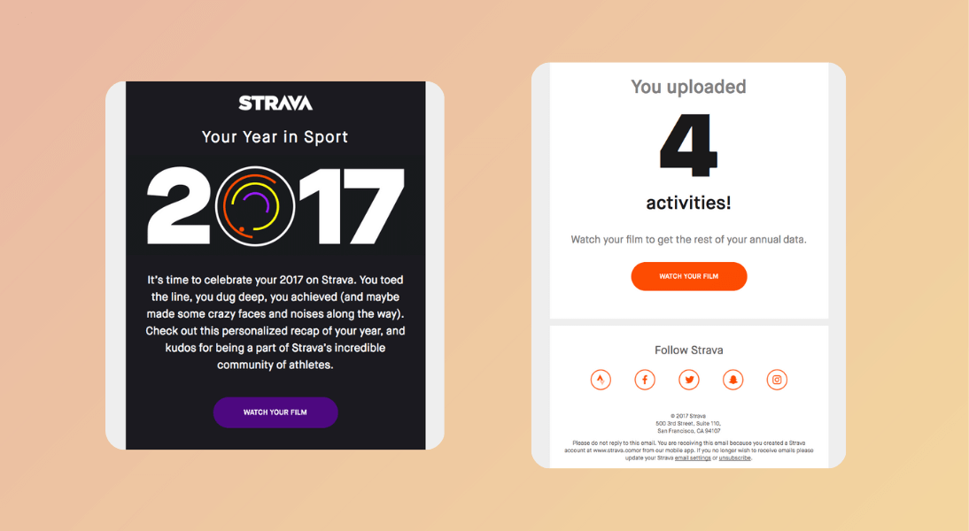 Ejemplos de newsletters de marketing de diciembre