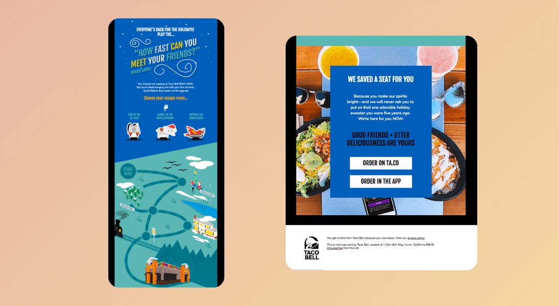 December marketing newsletter examples