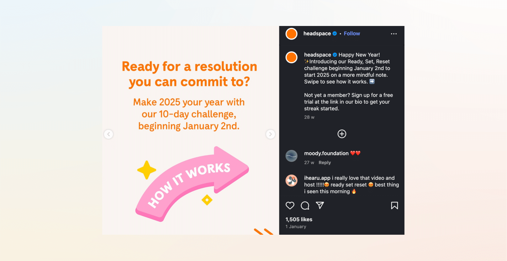 Headspace New Year marketing campaign