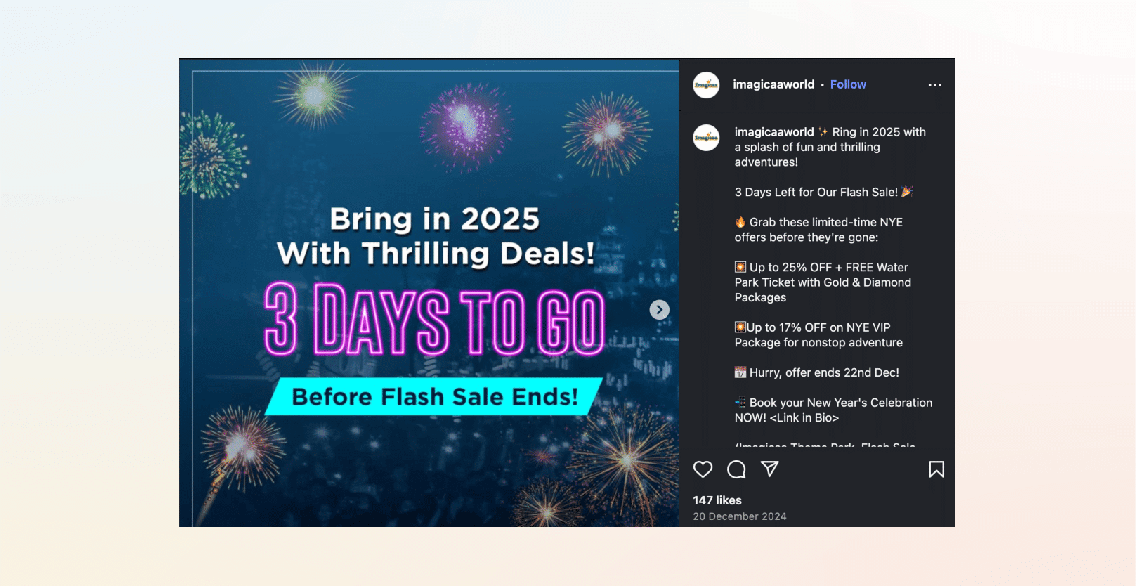 Imagica New Year marketing campaign