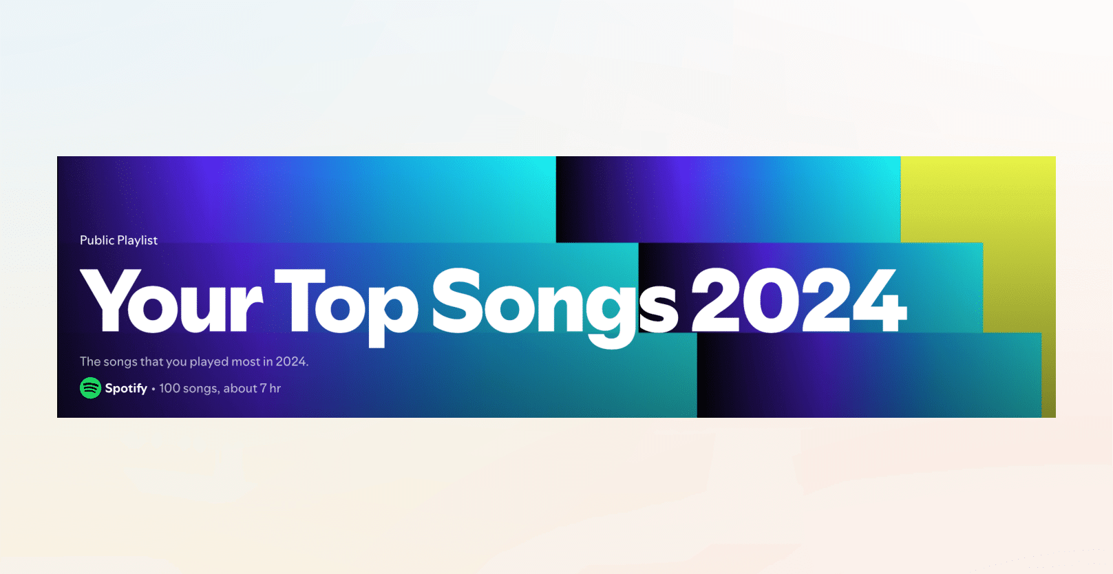 Spotify New Year marketing campaign