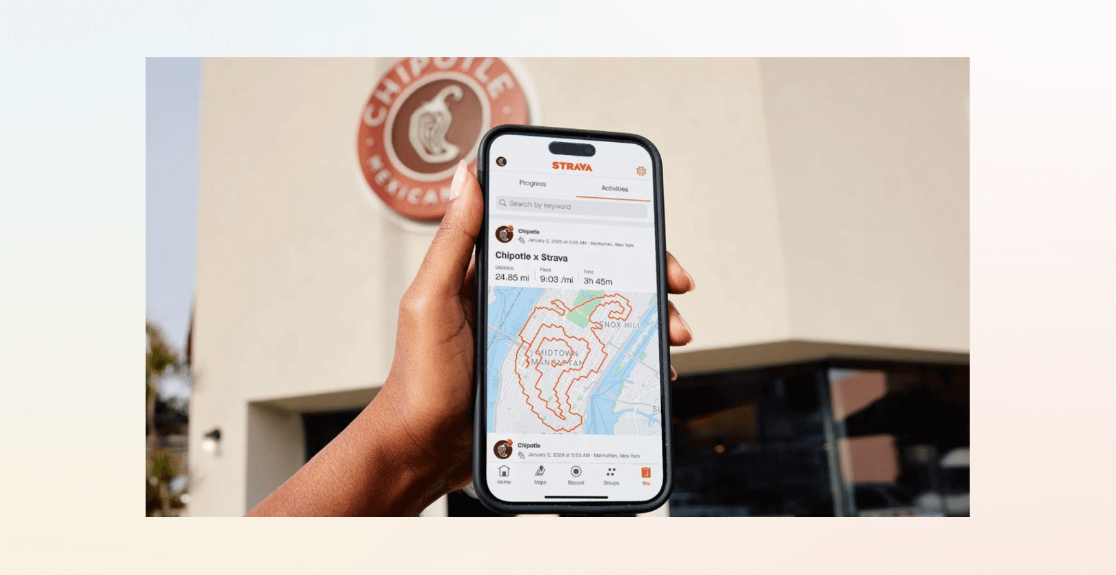 Strava New Year marketing campaign