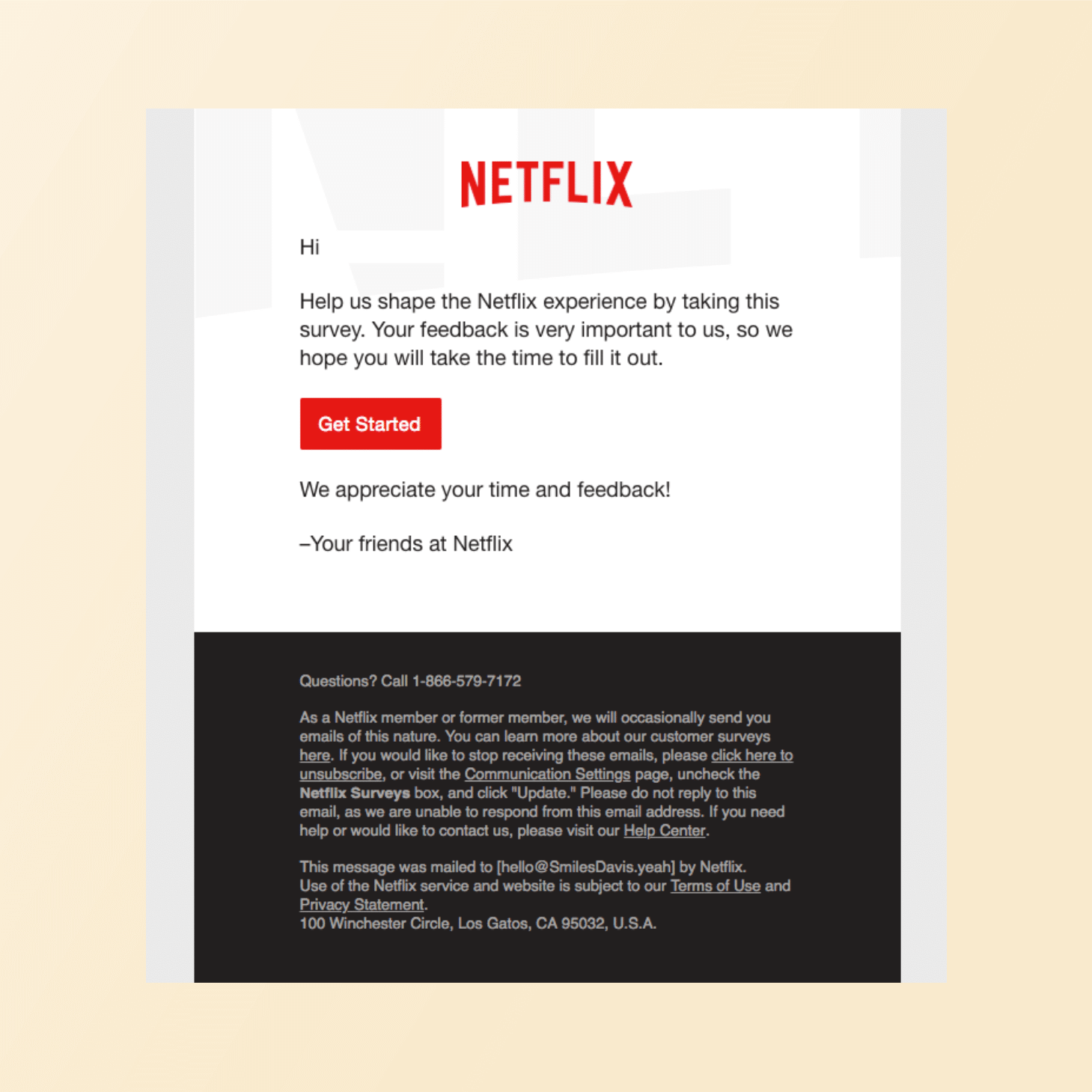 netflix interactive emails