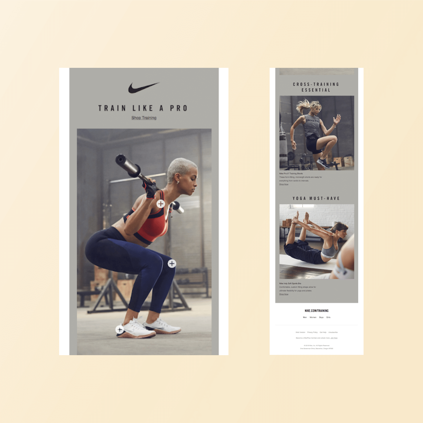 nike interactive emails