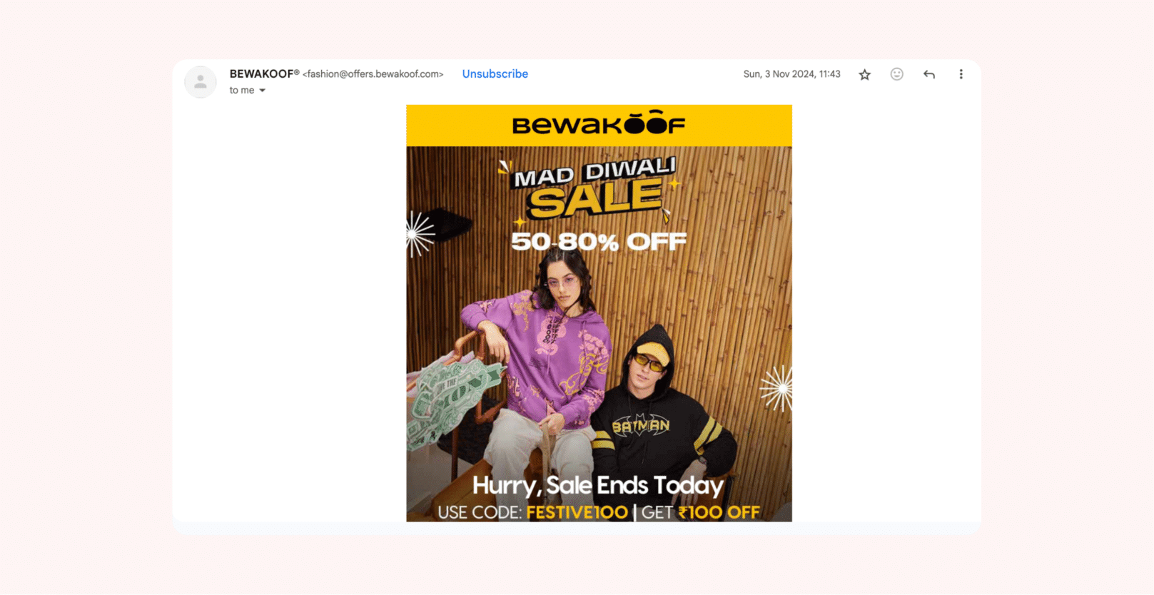 Bewakoof diwali marketing ideas