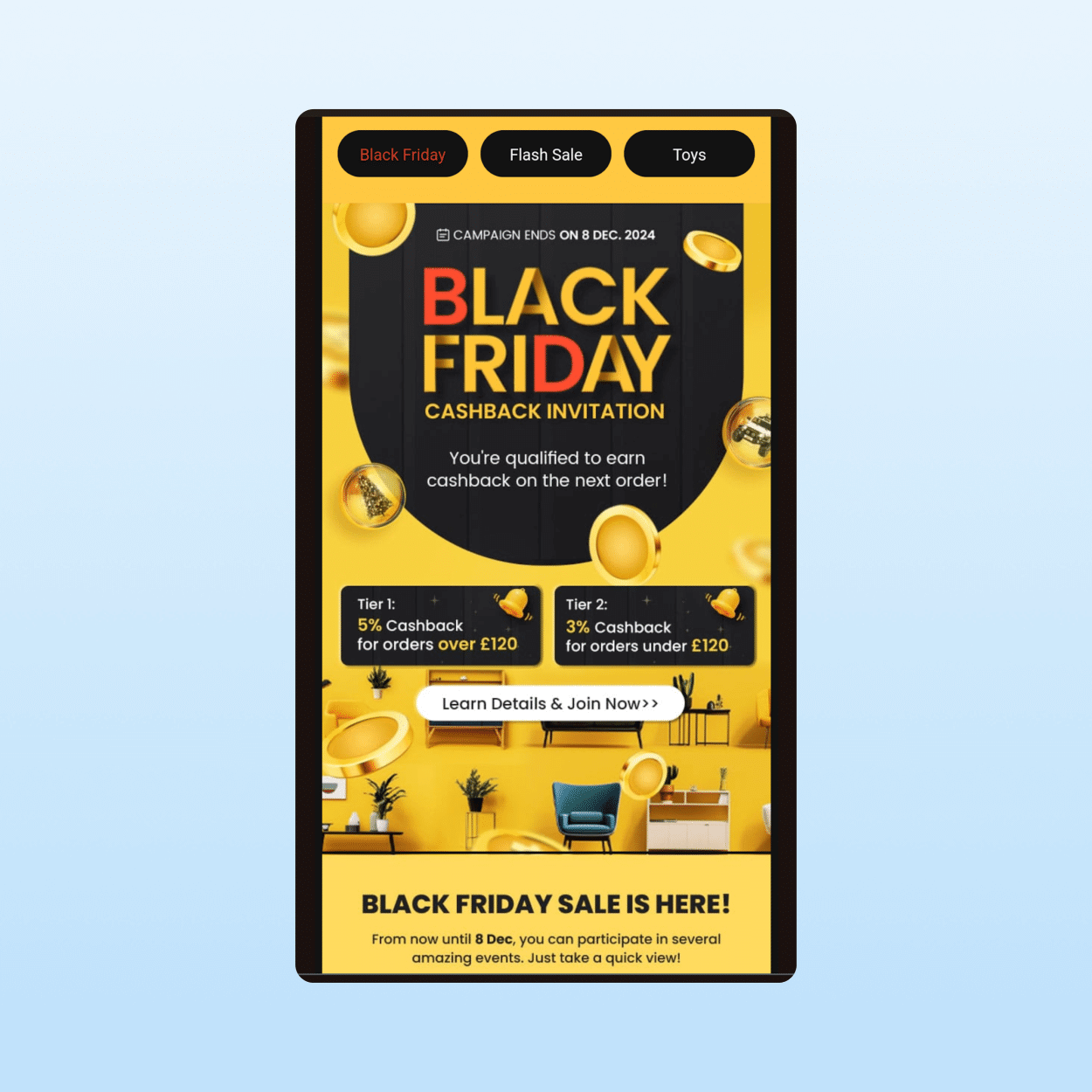 Black Friday marketing Ideas - Tiered Discounts