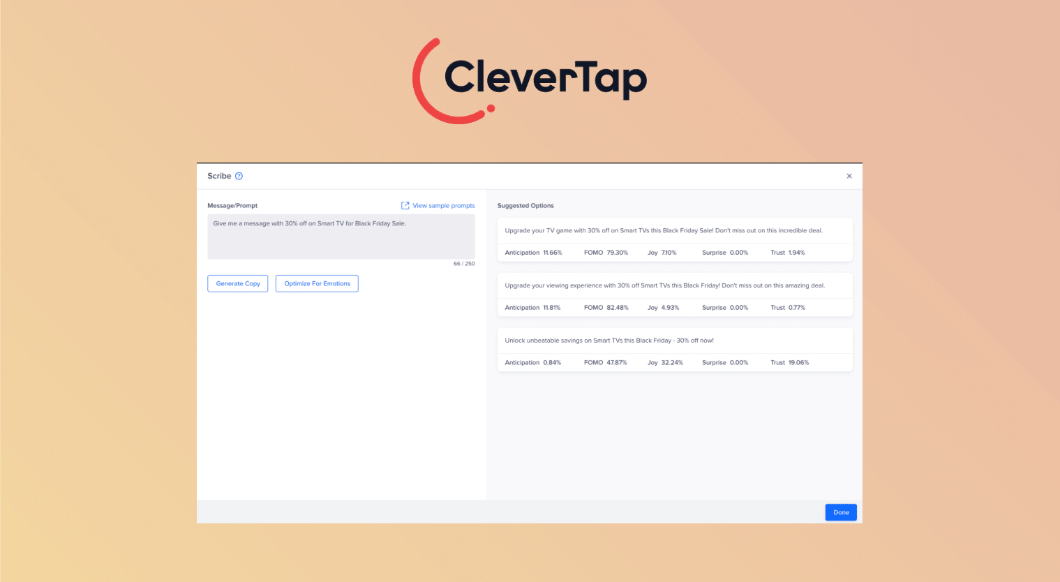 CleverTap Scribe
