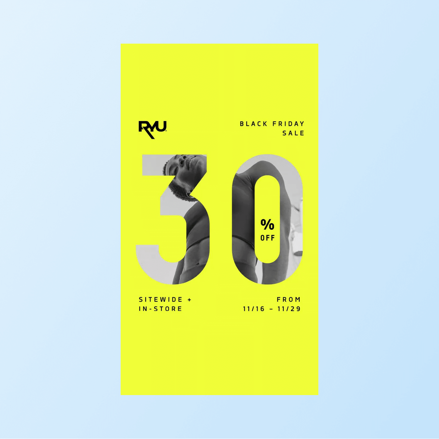 Cyber monday emails - Clean design