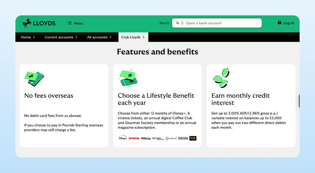 Lloyds Bank’s Club Lloyds Loyalty Program