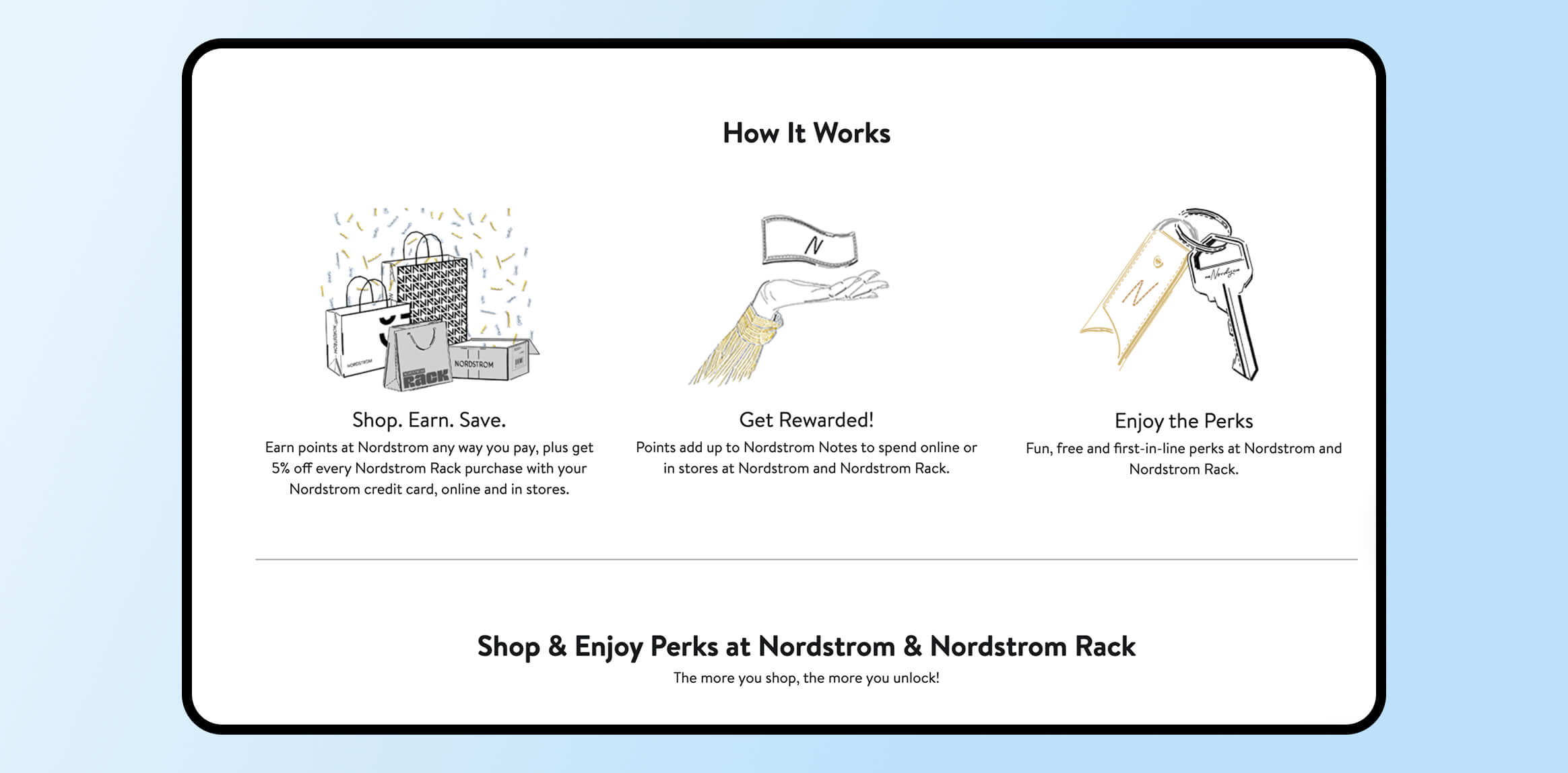 Nordstorm Nordy Club Tiered Loyalty Program Examples