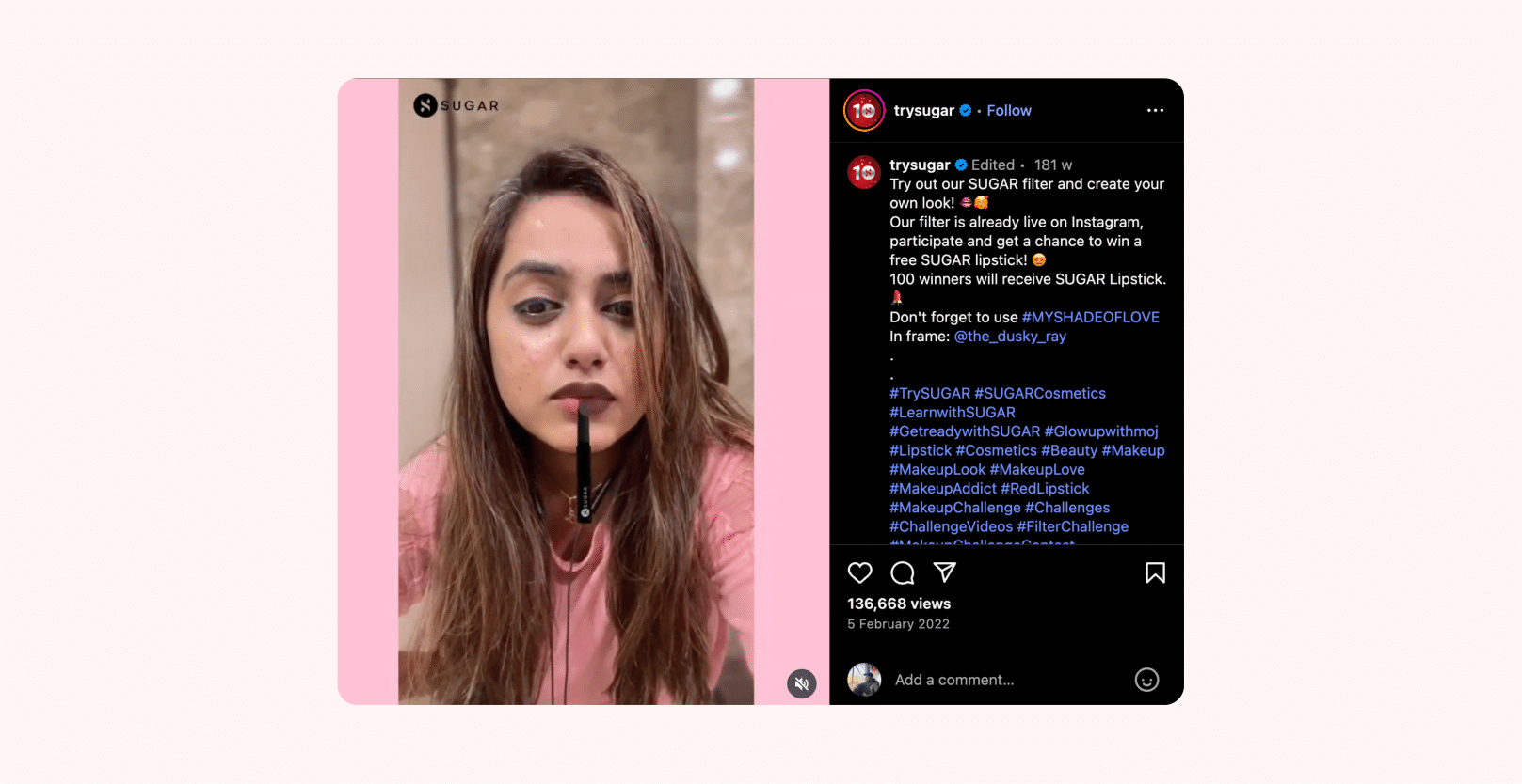 Sugar cosmetics diwali marketing ideas