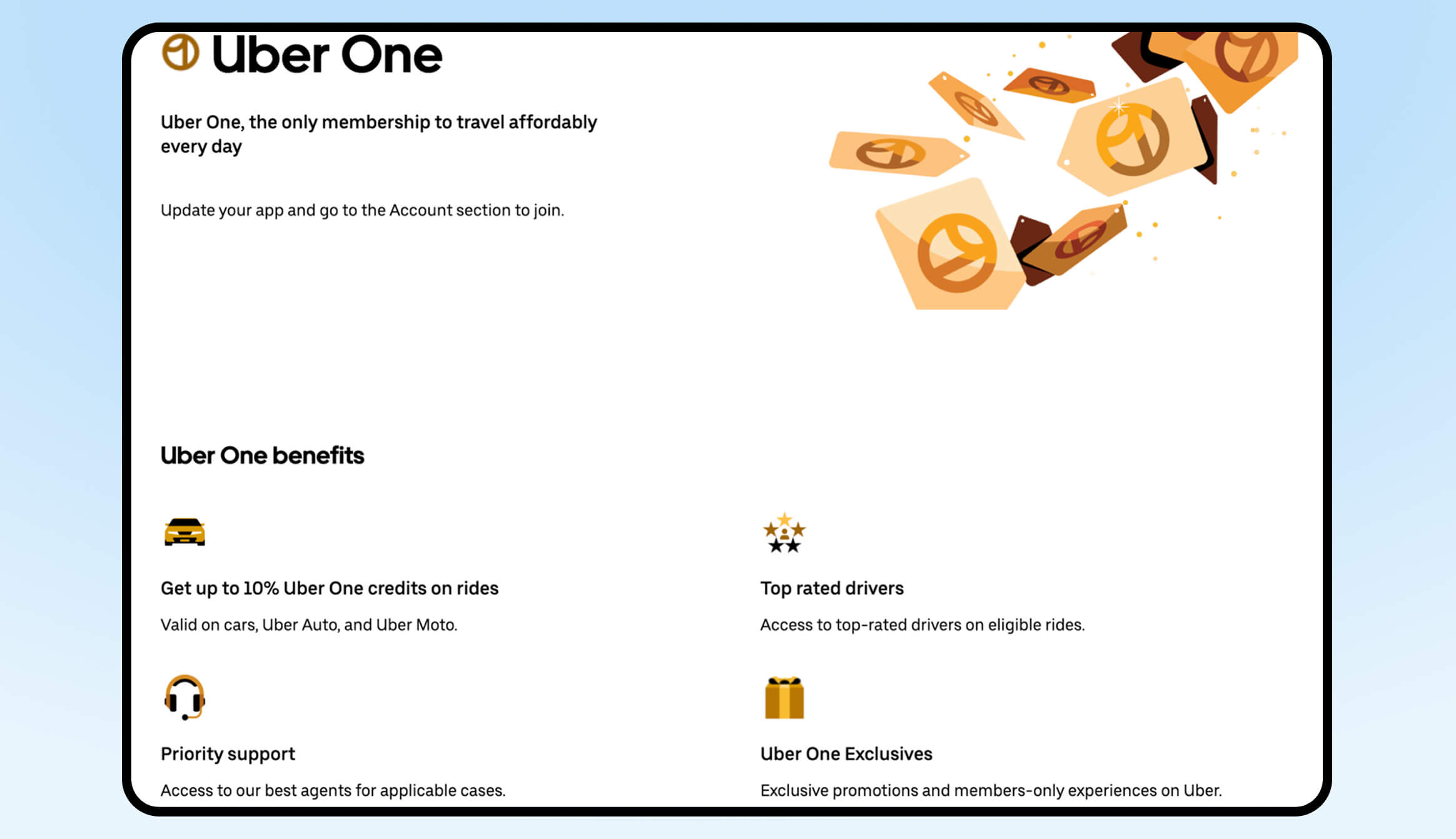 Uber One Loyalty Points Program examples