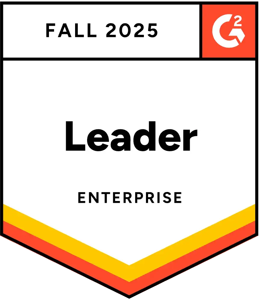 Best Est. ROI Enterprise for 2025 by G2 Best Est. ROI Enterprise for 2025 by G2