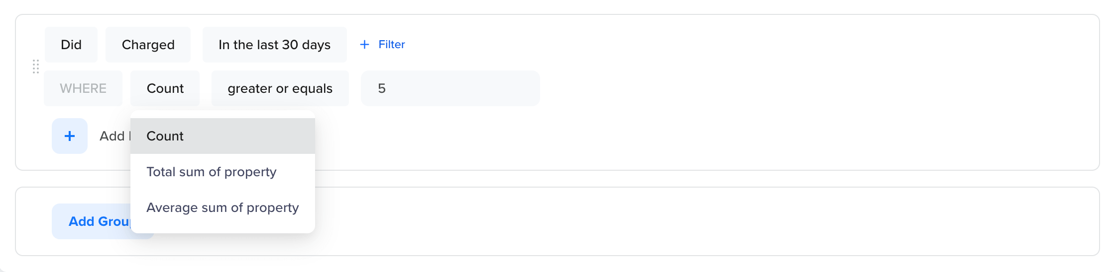 Nextgen SB count filter