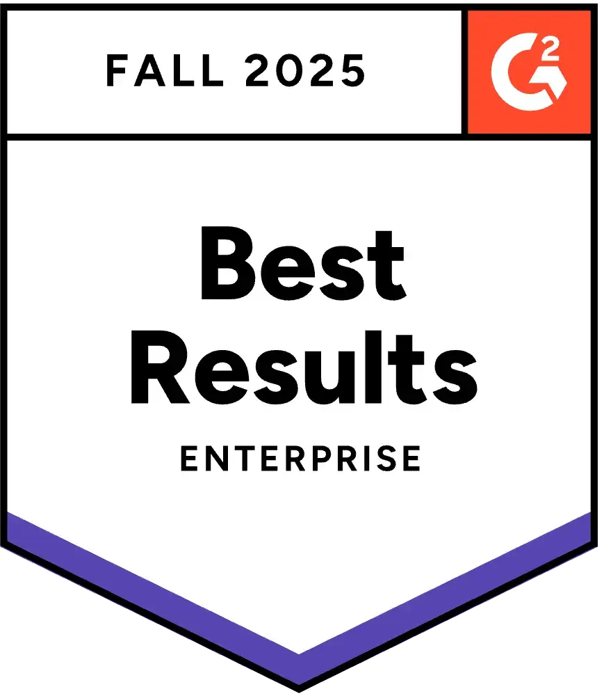 Fastest Implemetation Enterprise for 2025 by G2 Fastest Implemetation Enterprise for 2025 by G2